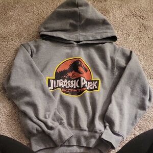 Universal Gray Jurassic Park Kids Hoodie